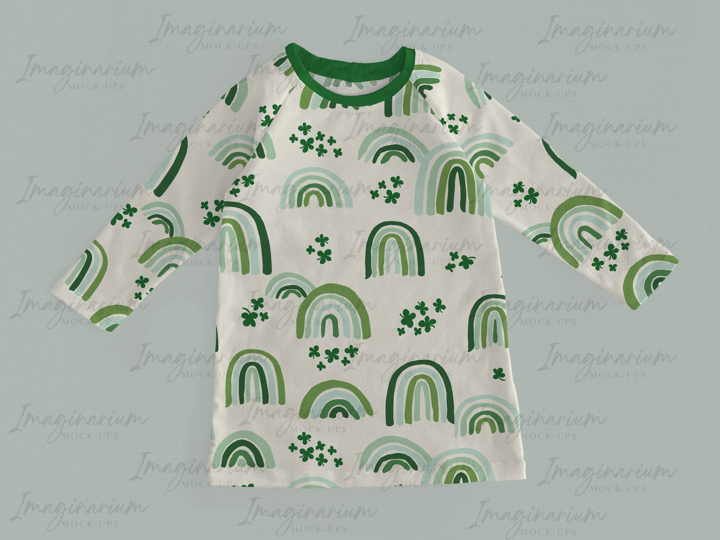 A-line Raglan Dress Mockup, Realistic Clothing Mock Up for Photoshop and Procreate