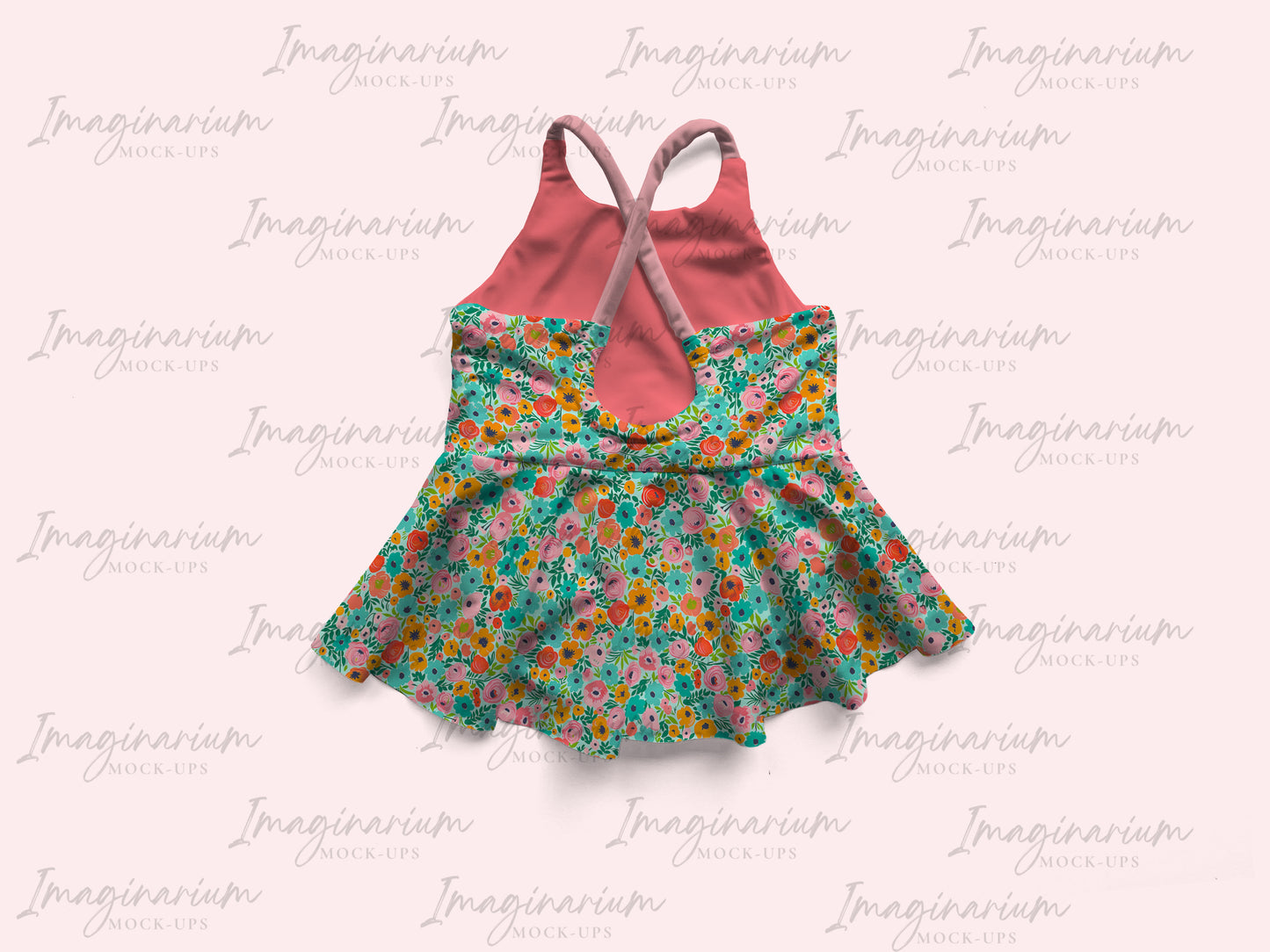 Amalfi High Low Swimsuit Mockup , Realistic Swimwear Mock Up for Photoshop and Procreate