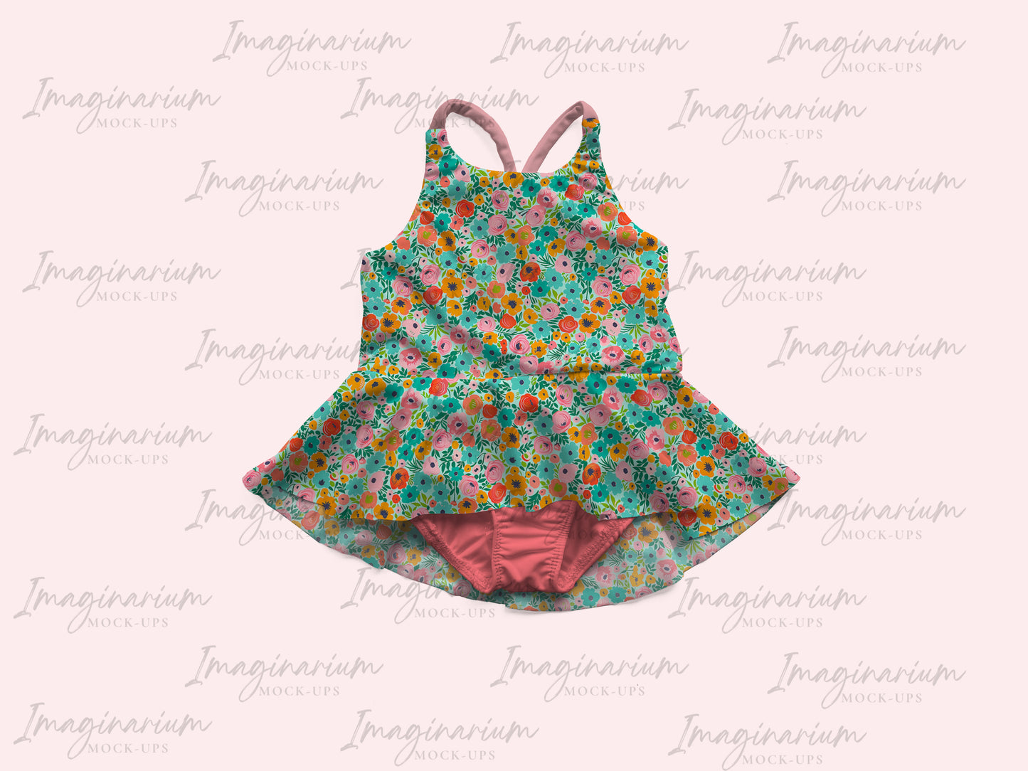 Amalfi High Low Swimsuit Mockup , Realistic Swimwear Mock Up for Photoshop and Procreate