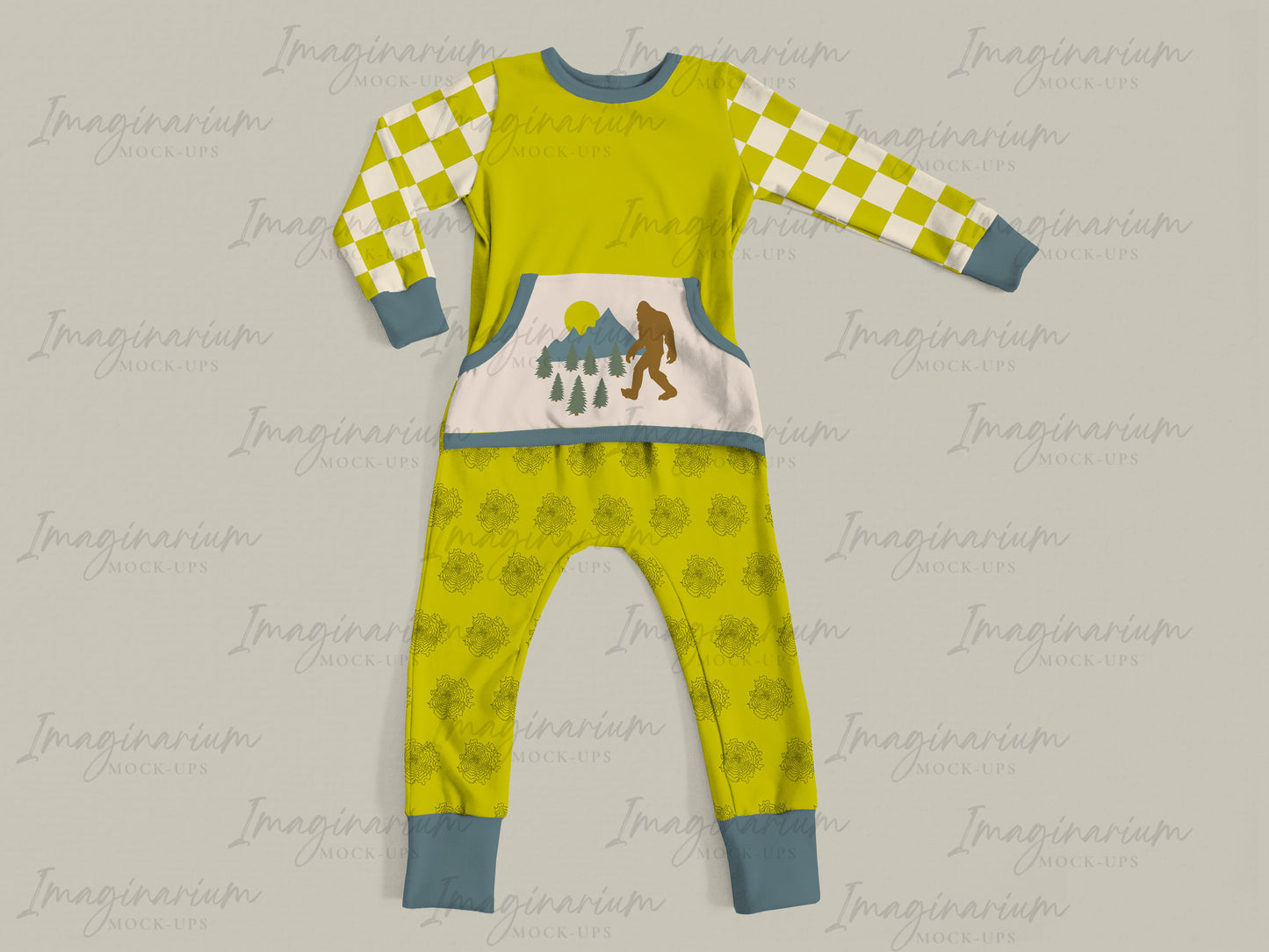 Long Sleeve Anytime Romper Mock Up, Realistic Mockup for Photoshop and Procreate
