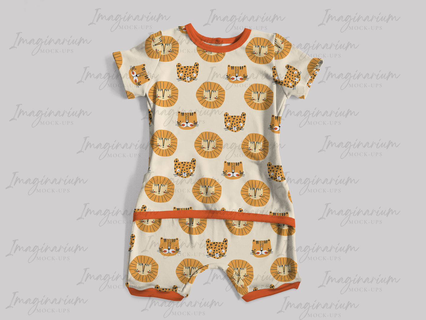 Short Sleeve and Shorts Anytime Romper Mock Up, Realistic Mockup for Photoshop and Procreate