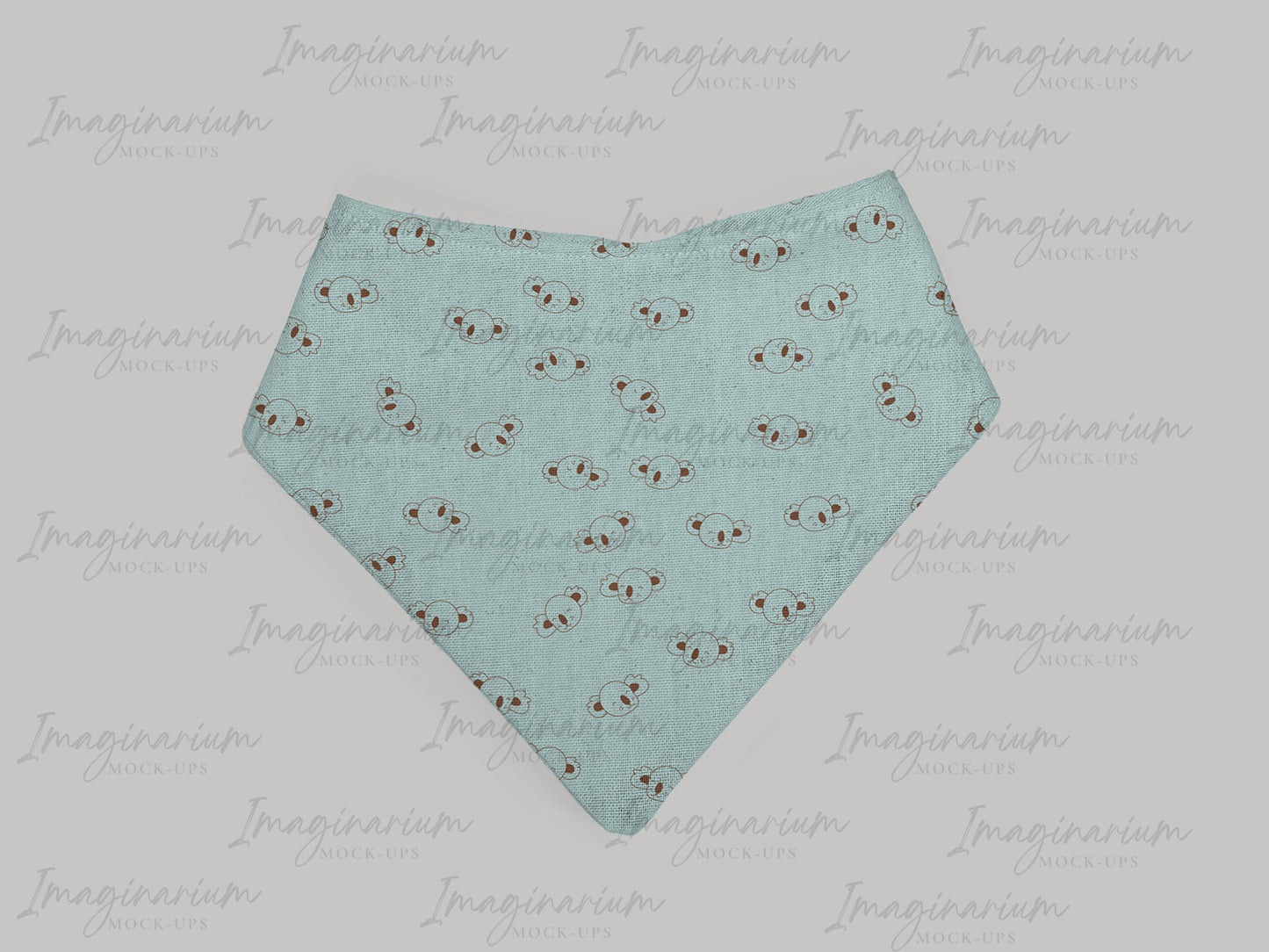Bandana Bib Mock Up, Realistic Baby Bib Mockup for Photoshop and Procreate