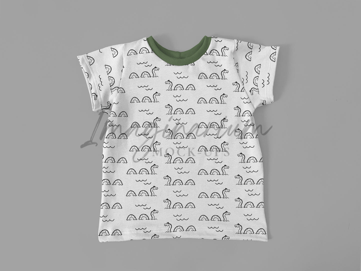 Gus + Steel Basic Tee Short Sleeve Shirt Mock Up, Realistic Clothing Mockup for Photoshop and Procreate