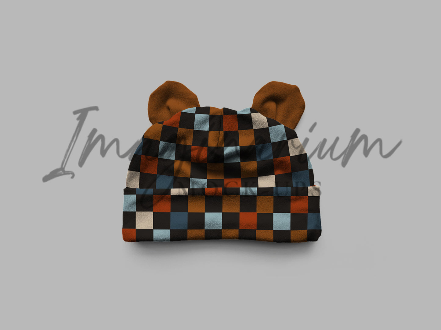 Bear Beanie Baby Hat Mock Up, Realistic Clothing Mockup for Photoshop and Procreate