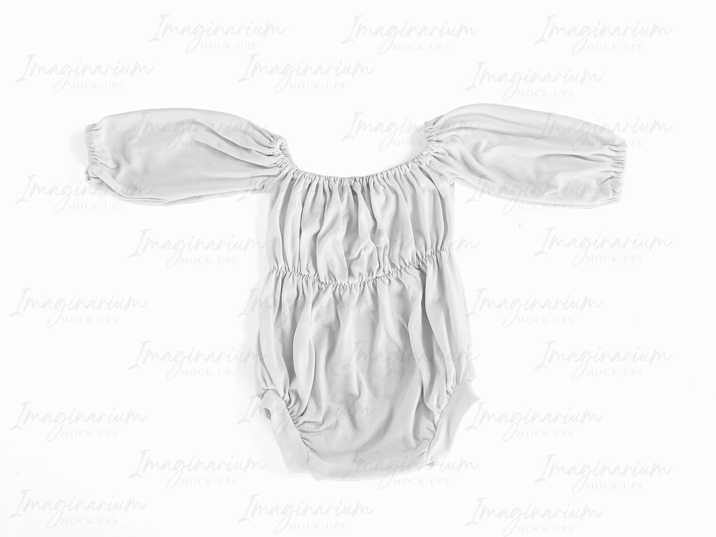Bellami Romper Gathered Sleeve Mock Up, Realistic Clothing Mockup for Photoshop and Procreate