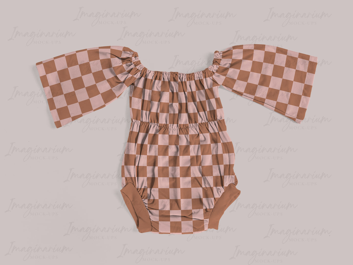 Bellami Romper Wide Sleeve Mock Up, Realistic Clothing Mockup for Photoshop and Procreate