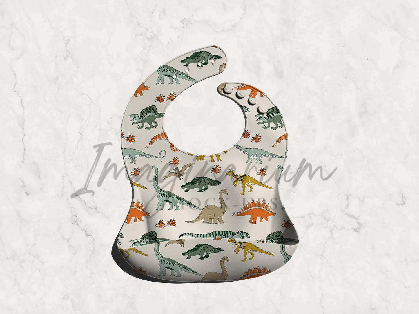 Silicone Catch All Bib Mock Up, Realistic Baby Bib Mockup for Photoshop and Procreate