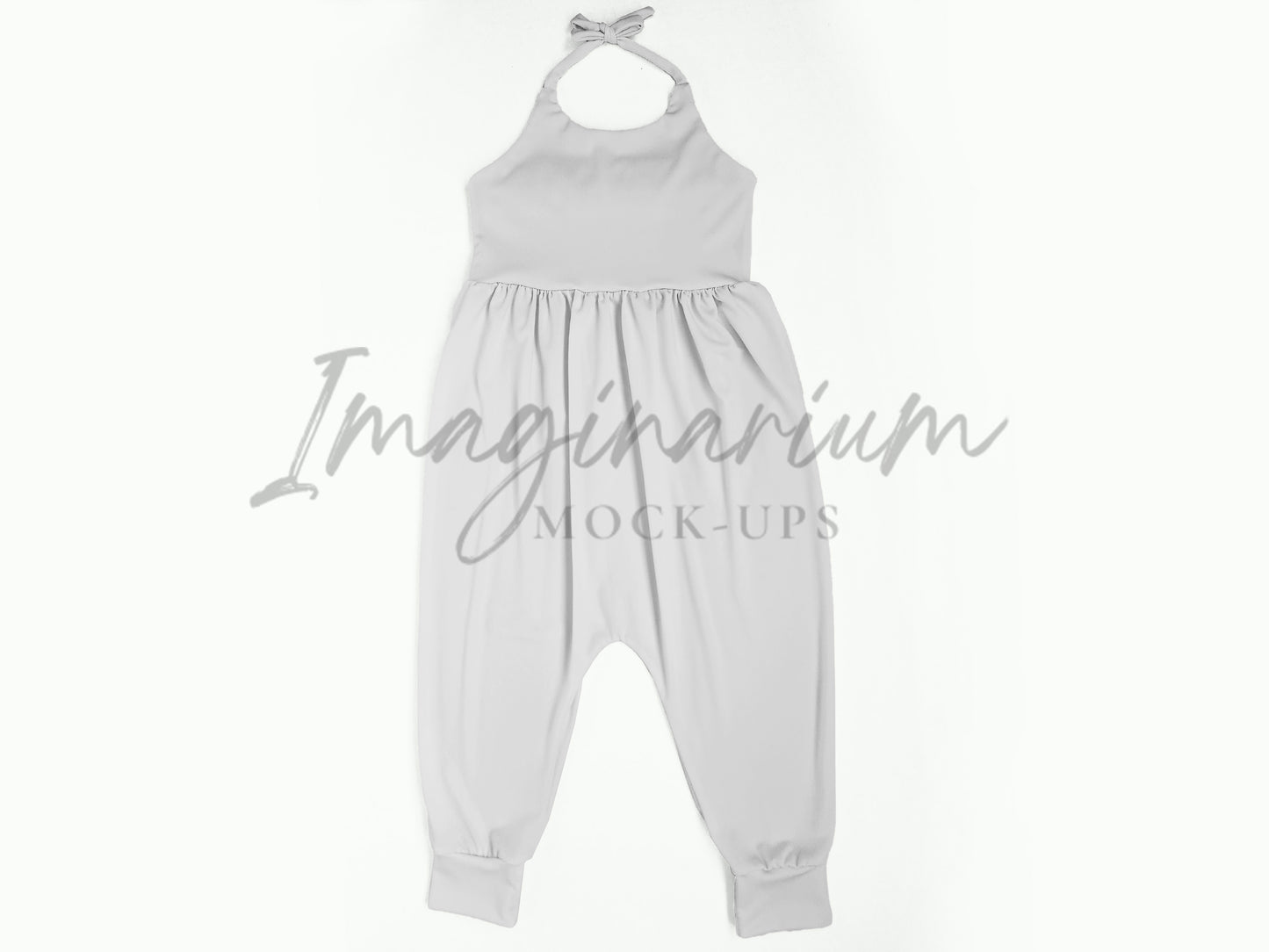 Brielle Pants Halter Romper Mock Up, Realistic Clothing Mockup for Photoshop and Procreate