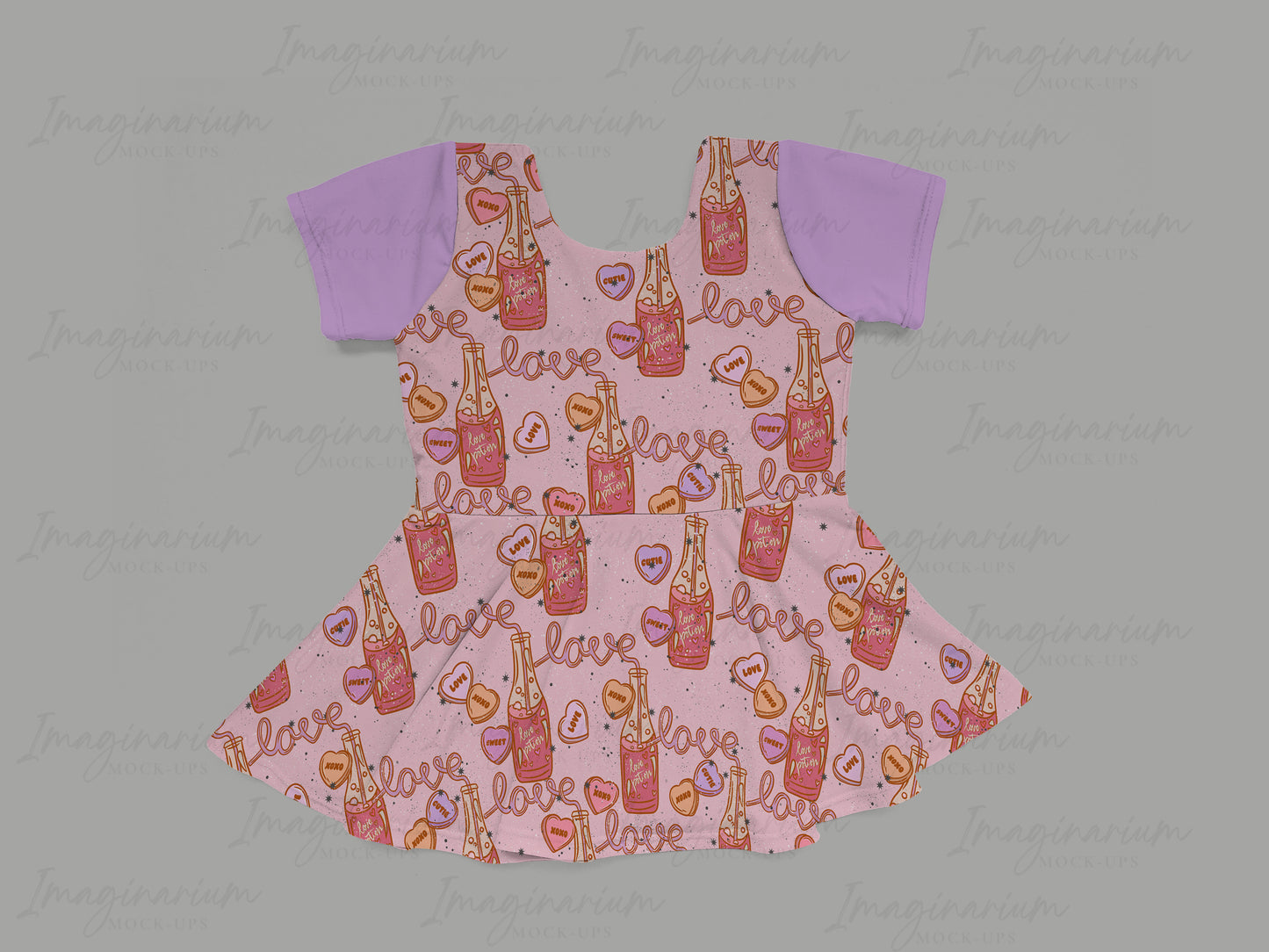 Brielle Short Sleeve Peplum Top Mock Up, Realistic Clothing Mockup for Photoshop and Procreate