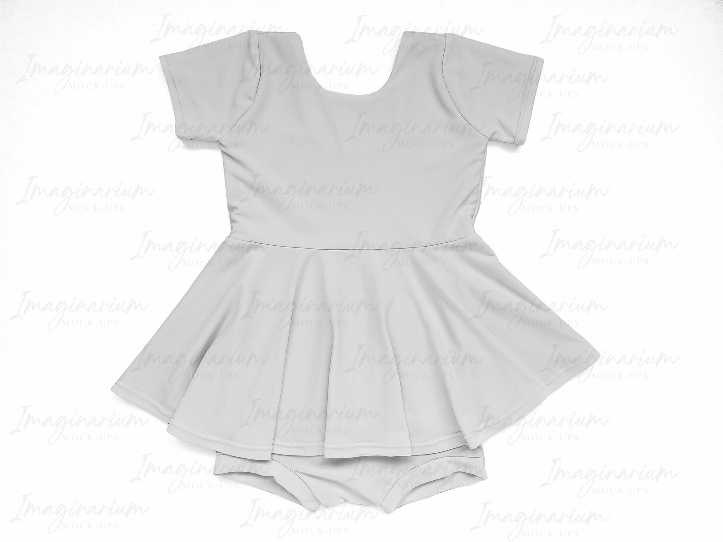 Brielle Short Sleeve Peplum with Shorts Mock Up, Realistic Clothing Mockup for Photoshop and Procreate