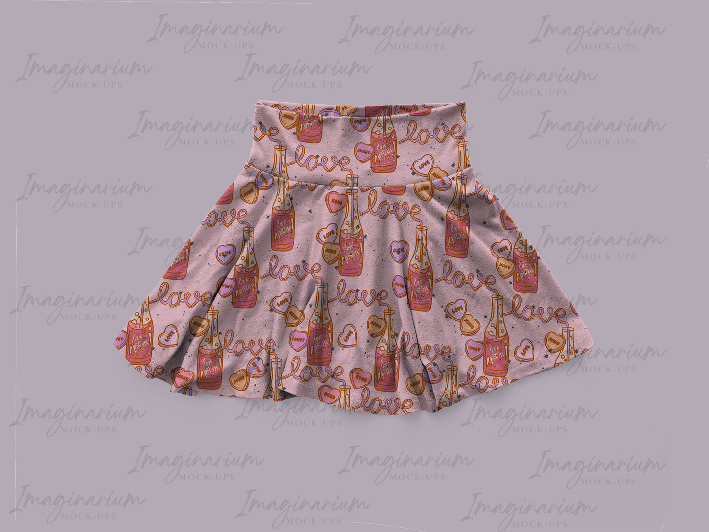 Brielle Skirt Mock Up, Realistic Clothing Mockup for Photoshop and Procreate