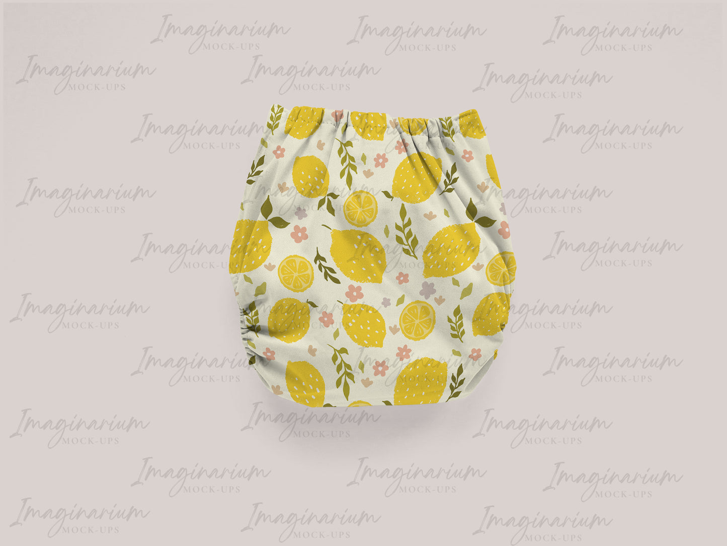 Cloth Diaper Back View Mock Up, Realistic Mockup for Photoshop and Procreate