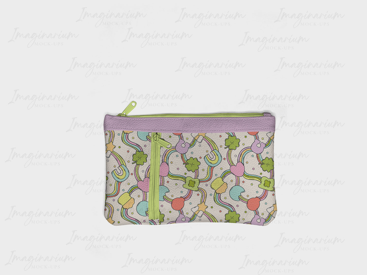 Zippered Clutch Mock Up, Realistic Purse Mockup for Photoshop and Procreate