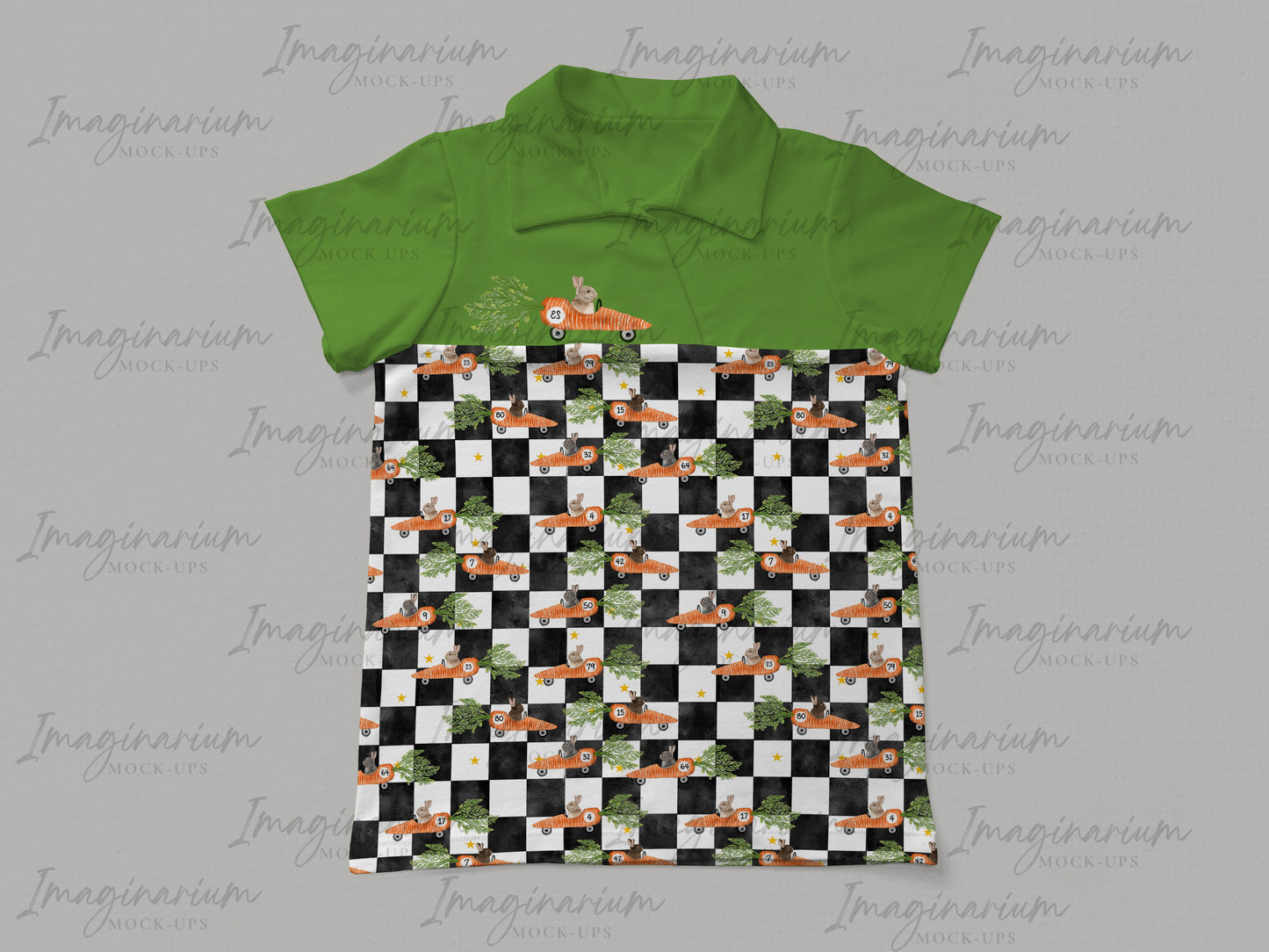 Knit Collar Shirt Mock Up, Realistic Clothing Mockups for Photoshop and Procreate