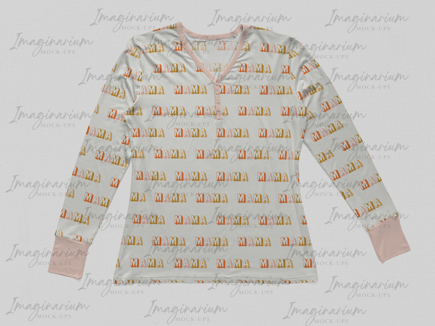 Adult Long Sleeve Top Mock Up, Realistic Mockup for Photoshop and Procreate