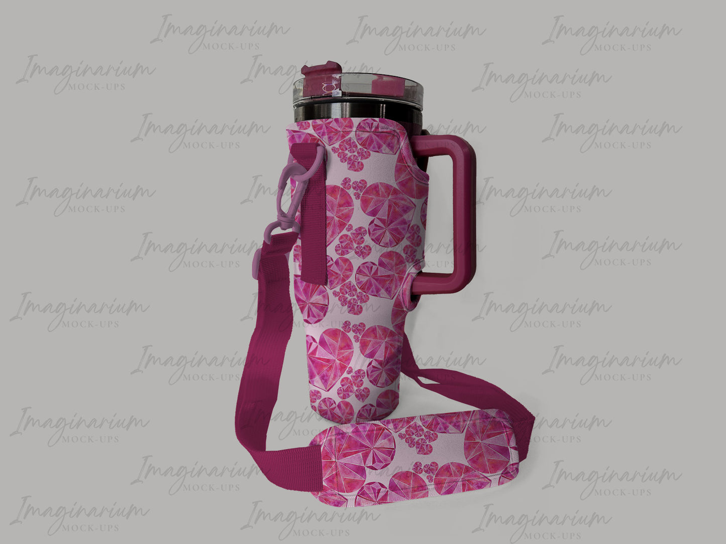 Cup Carrier Bag Mock Up, Cup Purse Mock-up, Realistic Mockup for Photoshop and Procreate