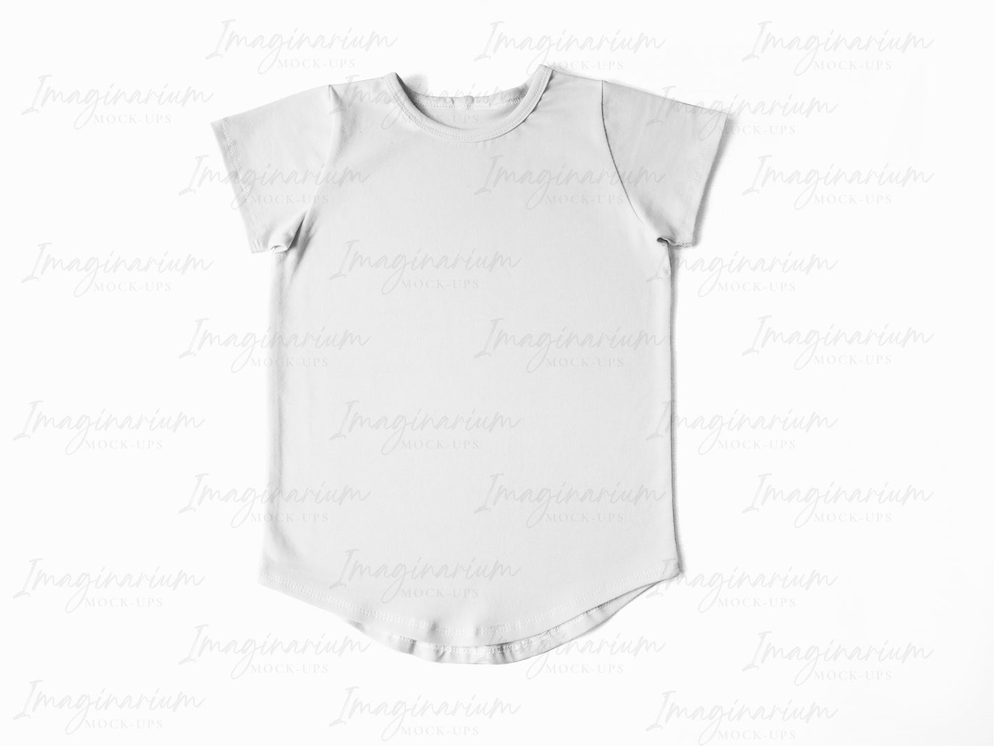 Gus + Steel Short Sleeve Curved Hem Tee Shirt Mockup, Realistic Clothing Mock Up for Photoshop and Procreate