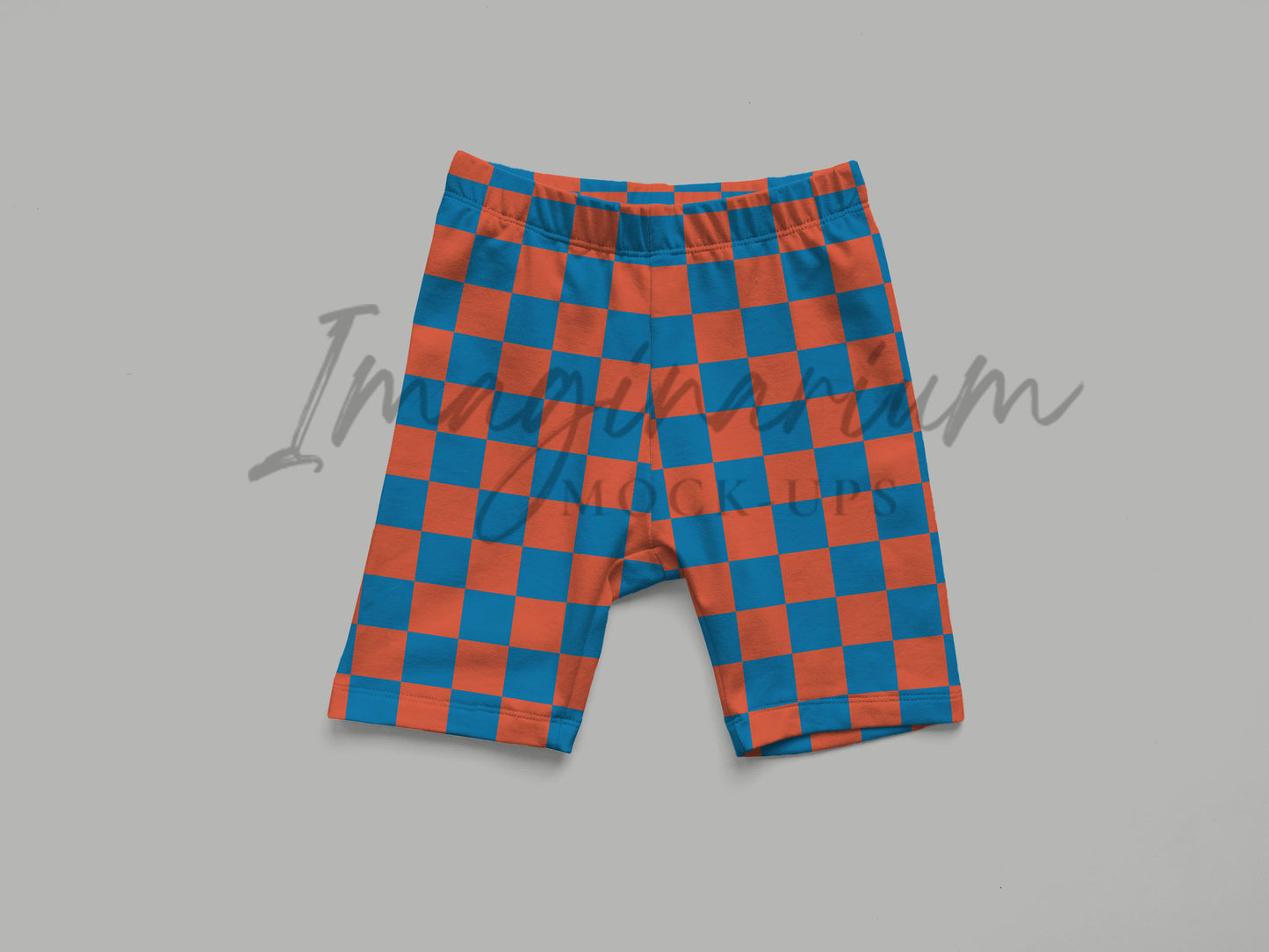 Gus + Steel Elastic Waist Biker Shorts Mock Up, Realistic Clothing Mockup for Photoshop and Procreate