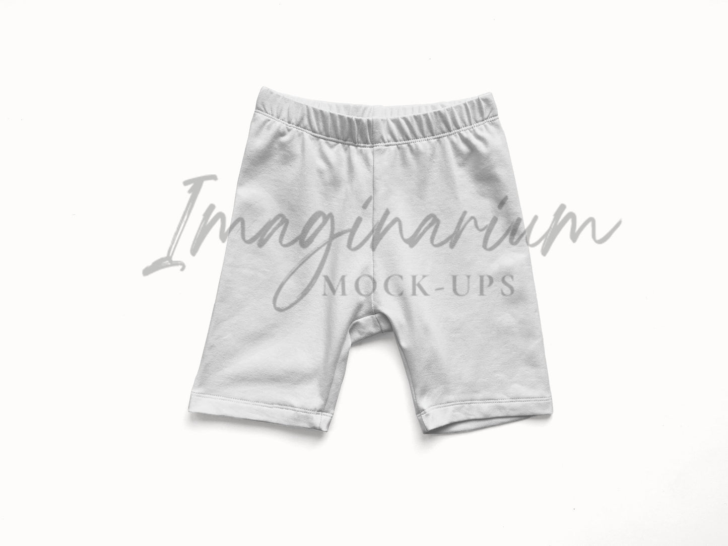 Gus + Steel Elastic Waist Biker Shorts Mock Up, Realistic Clothing Mockup for Photoshop and Procreate