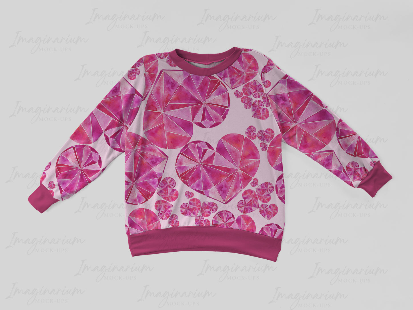 Gus + Steel The Boxy Long Sleeve Sweater Mockup, Realistic Clothing Mock Up for Photoshop and Procreate