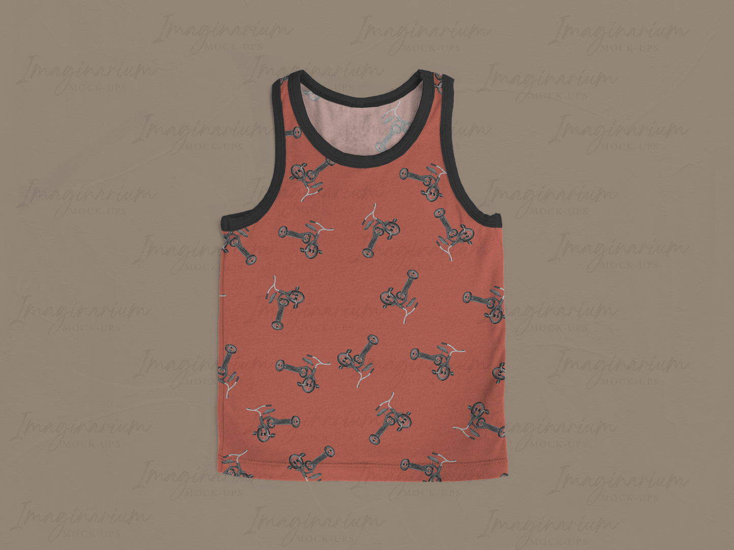Gus + Steel Racer Tank Mock Up, Realistic Clothing Mockup for Photoshop and Procreate
