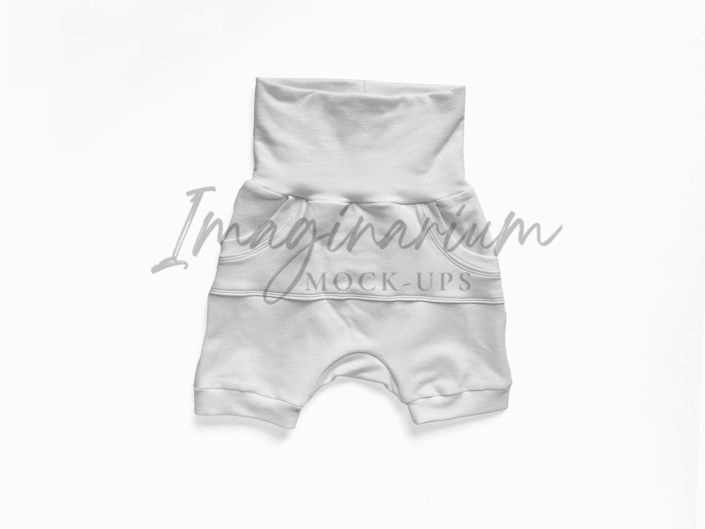 Grow With Me Jogger Shorts Mockup, Bunny Bottoms, Realistic Clothing Mock Up for Photoshop and Procreate