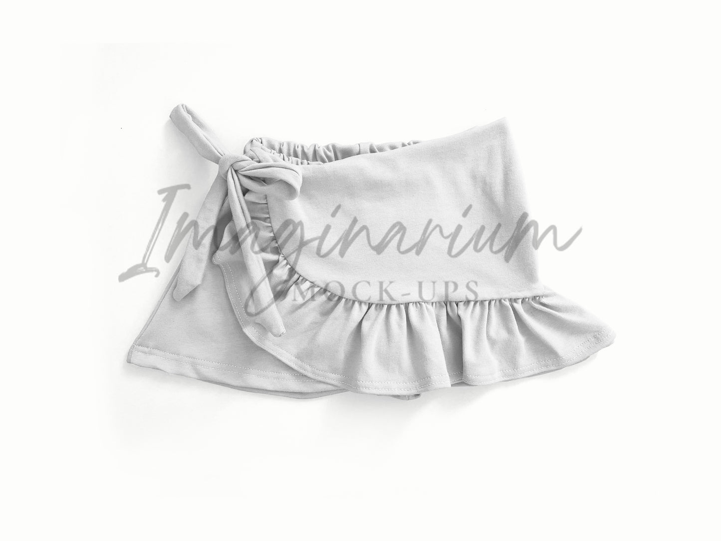 Ginger Ruffle Skort Mock Up, Realistic Clothing Mockup for Photoshop and Procreate