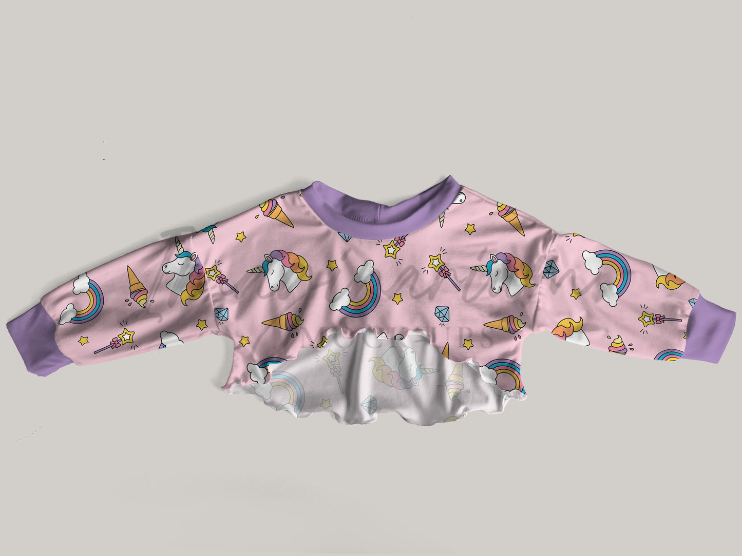 Honey Long Sleeve Crop Top Mock Up, Realistic Clothing Mockup for photoshop and procreate