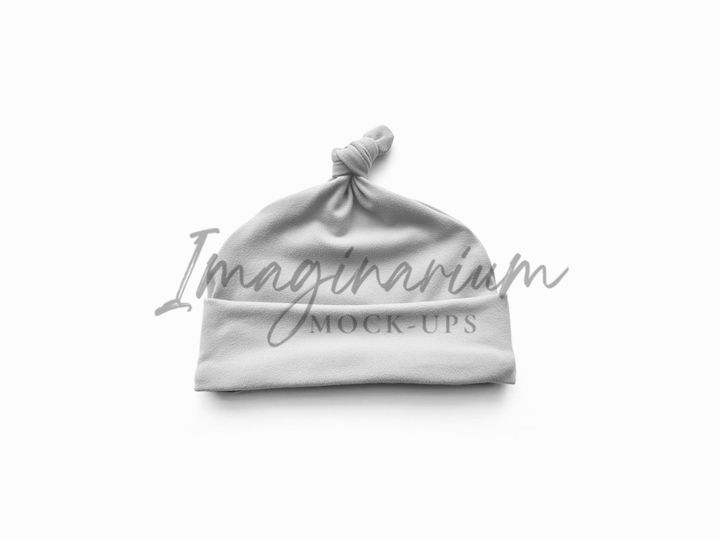 Knot Beanie Baby Hat Mock Up, Realistic Clothing Mockup for Photoshop and Procreate