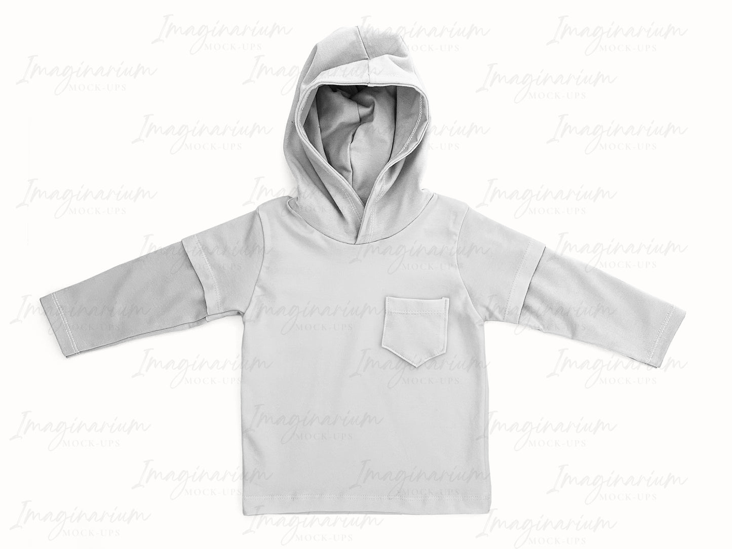 Gus + Steel Layered Tee Long Sleeve Shirt Mockup, Realistic Clothing Mock Up for Photoshop and Procreate