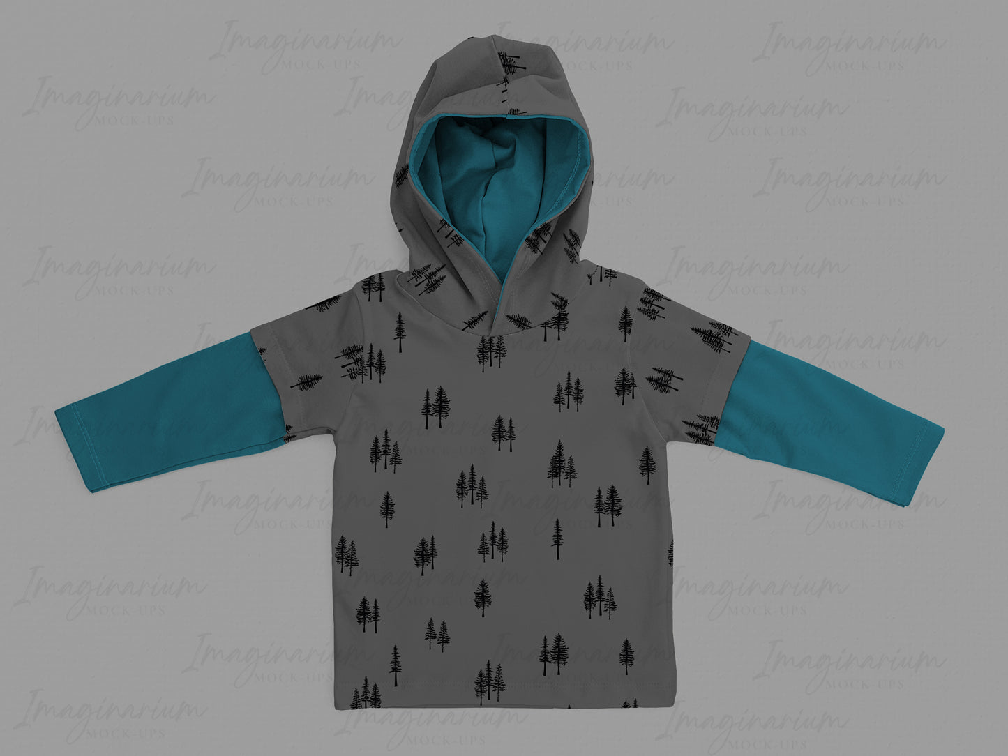 Gus + Steel Layered Tee Long Sleeve Shirt Mockup, Realistic Clothing Mock Up for Photoshop and Procreate