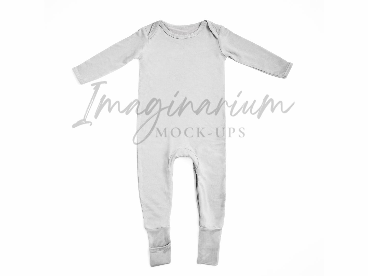 Zipper Leg Sleeper Mock Up, Realistic Baby Pajama Mockup for Photoshop and Procreate