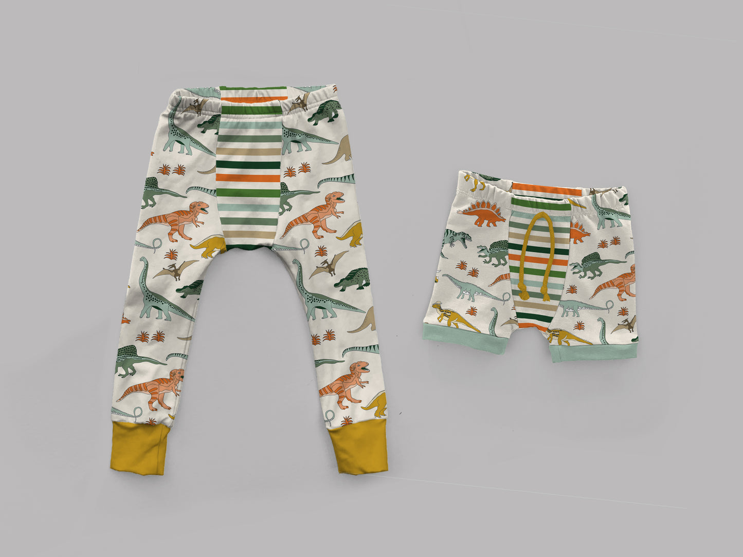 Outfit Bundle Lowland PJ Pants Elastic Waist and Raglan PJ Top Mockup, Realistic Clothing Mock Up for Photoshop and Procreate