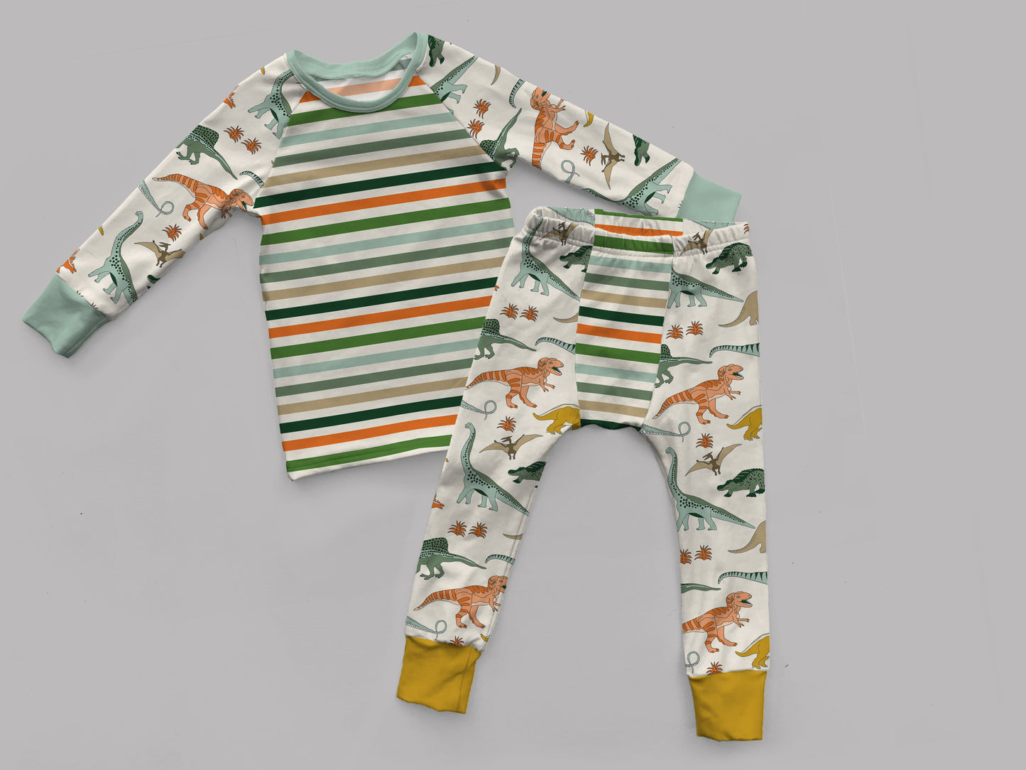 Outfit Bundle Lowland PJ Pants Elastic Waist and Raglan PJ Top Mockup, Realistic Clothing Mock Up for Photoshop and Procreate