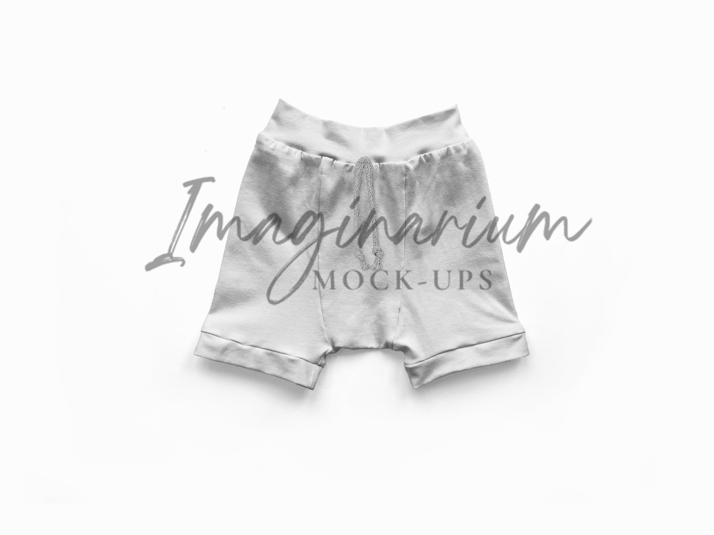 Elastic Waist PJ Shorts Mock Up, Realistic Pajama Mockup for Photoshop and Procreate
