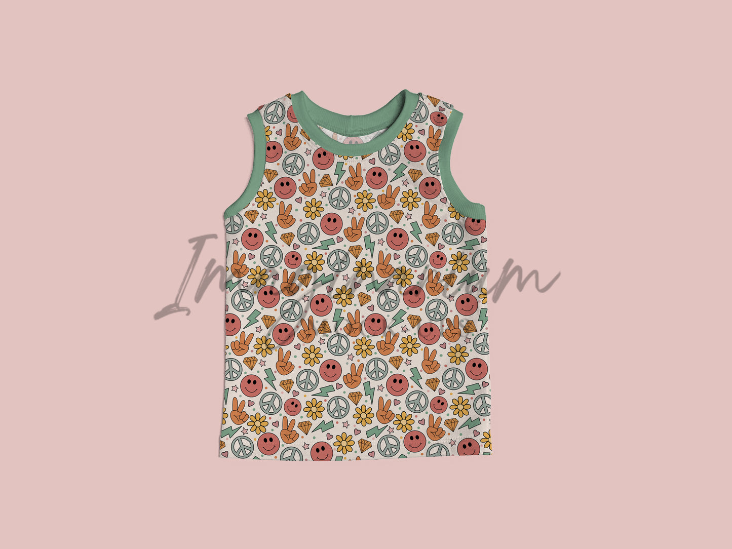 Maisy Summer Set Outfit Mock Up, Realistic Clothing Mockup for Photoshop and Procreate
