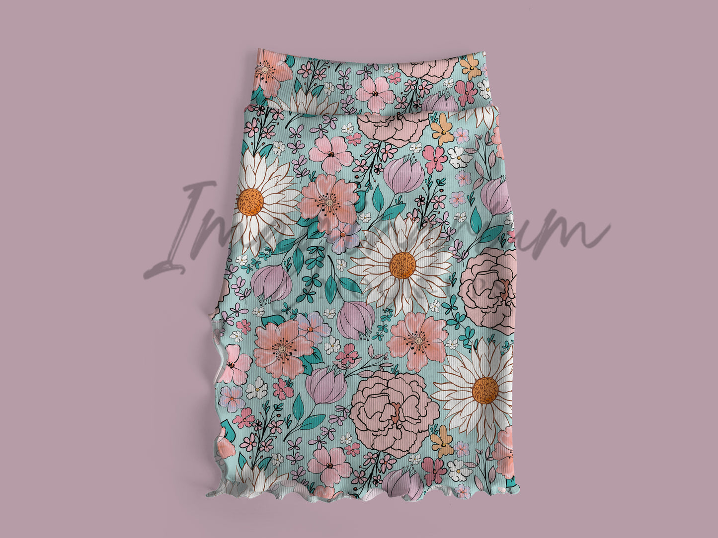 Nancy Fitted Skirt Mock Up, Realistic Clothing Mockup for Photoshop and Procreate