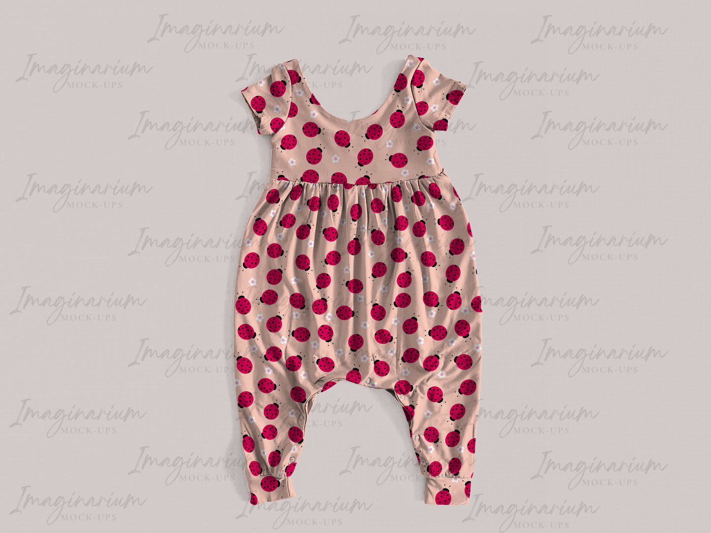 Napa Bubble Romper Short Sleeve Mock Up, Realistic Mockup for Photoshop and Procreate
