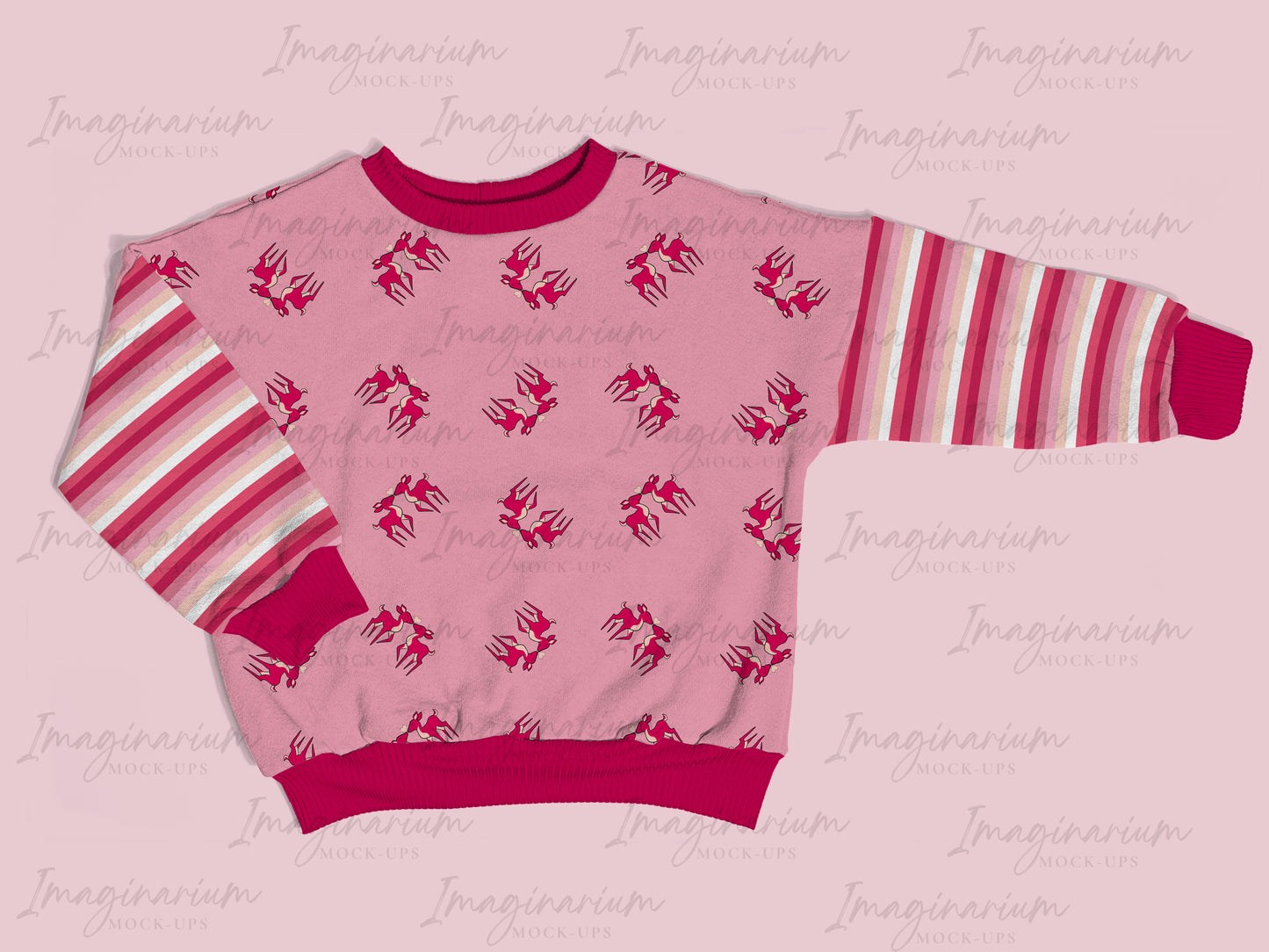Oversized Sweater with Pockets Mock Up, Realistic Clothing Mockup for Photoshop and Procreate