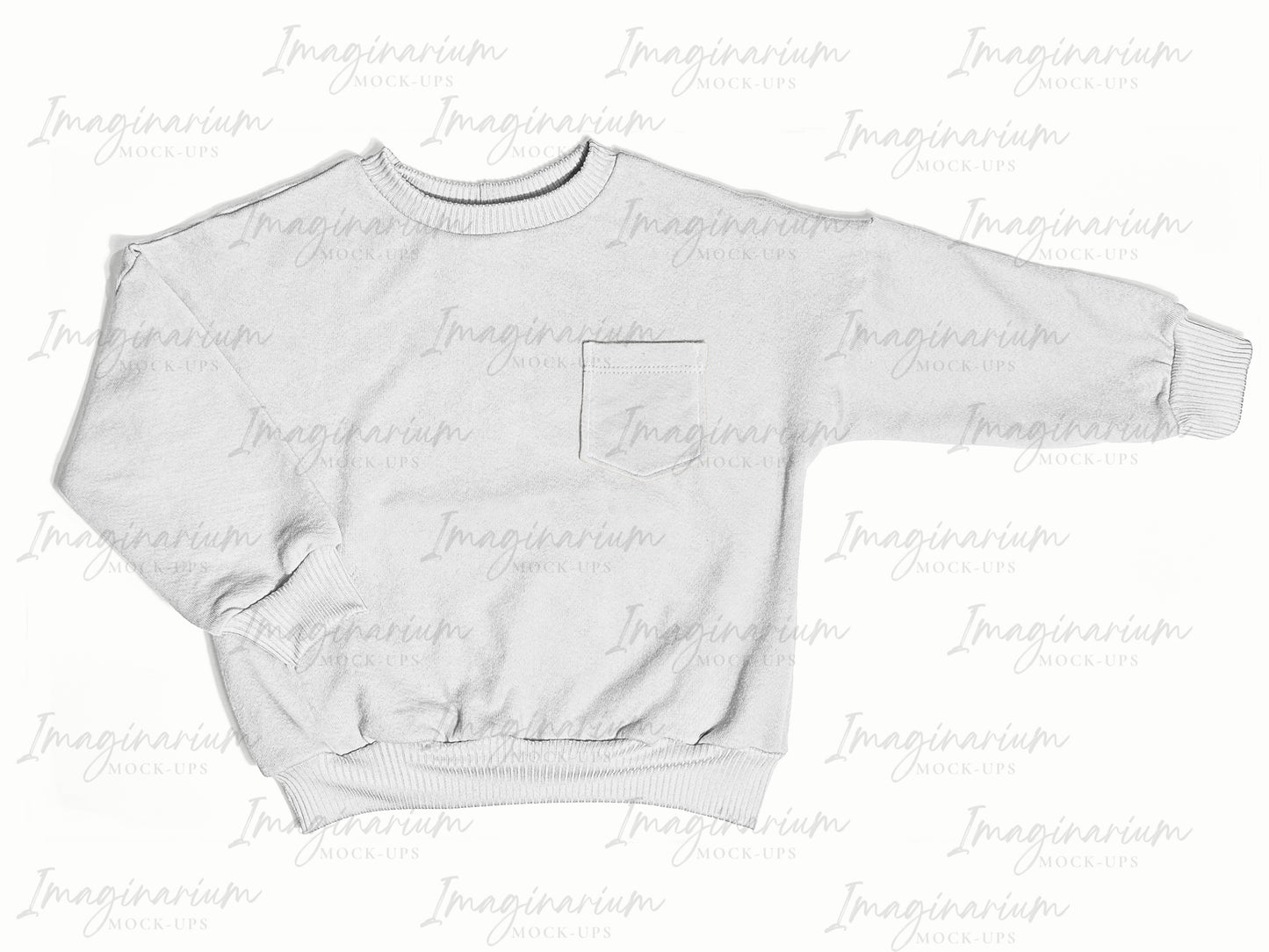 Oversized Sweater with Pockets Mock Up, Realistic Clothing Mockup for Photoshop and Procreate
