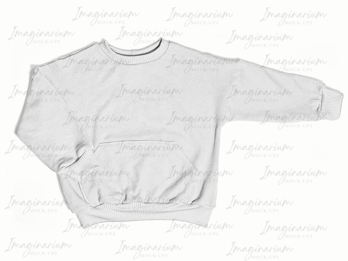 Oversized Sweater with Pockets Mock Up, Realistic Clothing Mockup for Photoshop and Procreate