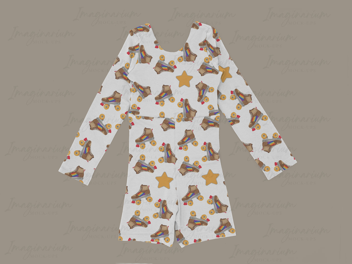 Long Sleeve Pathos Unitard Mock Up, Realistic Clothing Mockup for Photoshop and Procreate