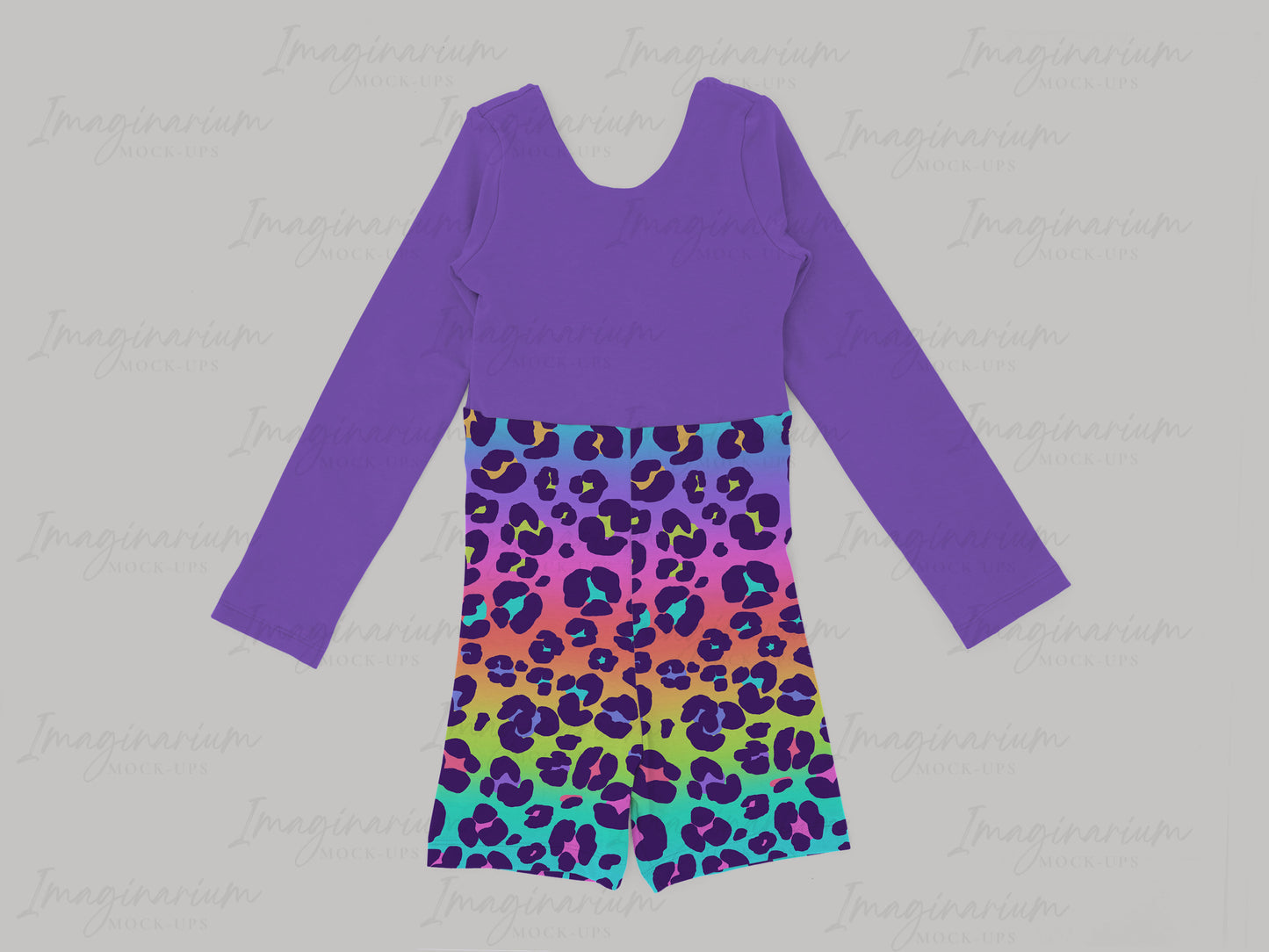 Long Sleeve Pathos Unitard Mock Up, Realistic Clothing Mockup for Photoshop and Procreate