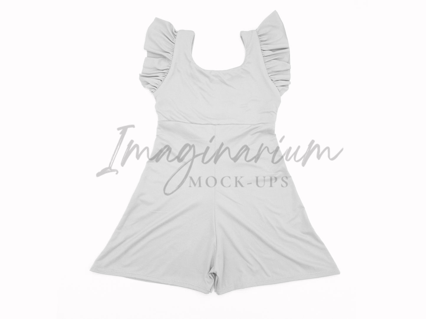 Petal Romper Wide Leg Shorts Mock Up, Realistic Clothing Mockup for Photoshop and Procreate
