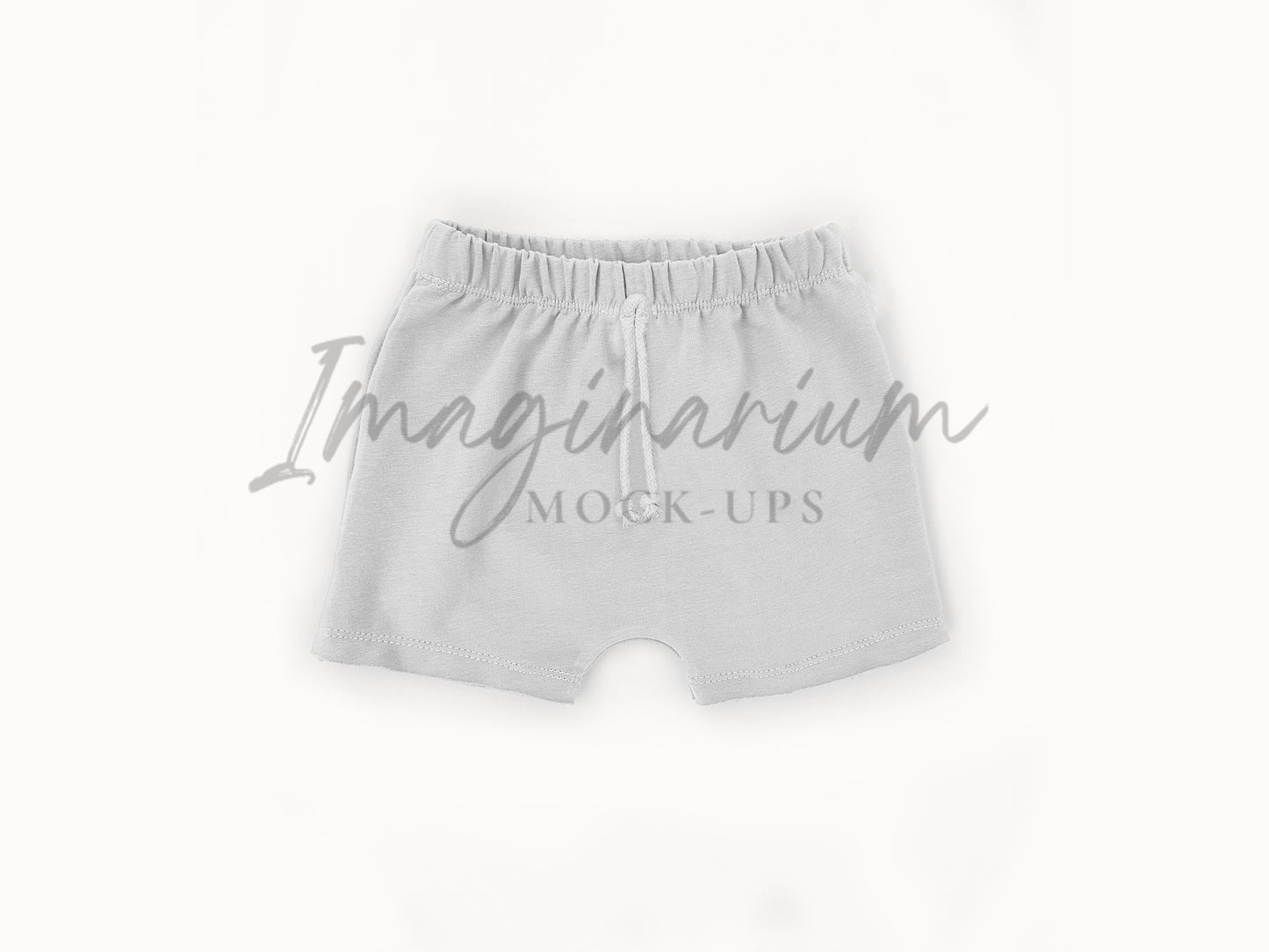 Elastic Waist Play Shorts Mock Up, Realistic Clothing Mockup for Photoshop and Procreate