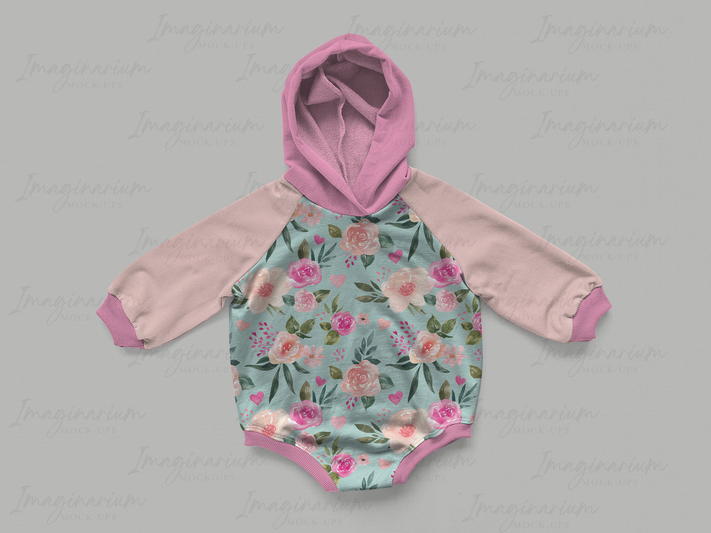 Raglan Sweater Romper Mock Up, Realistic Mockup for Photoshop and Procreate
