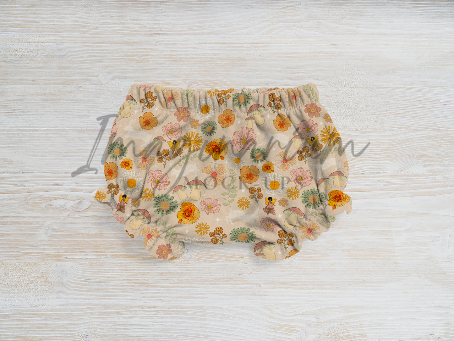 Ruffle Shorties Shorts Mock Up, Realistic Clothing Mockup for Photoshop and Procreate