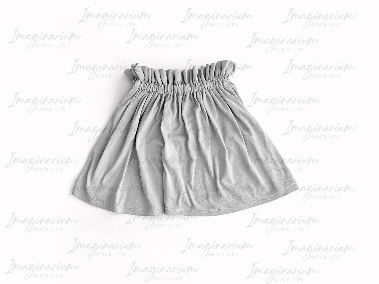 Sassy Skirt Paper Bag Waist Skirt Mock-up, Realistic Clothing Mockup for Photoshop and Procreate