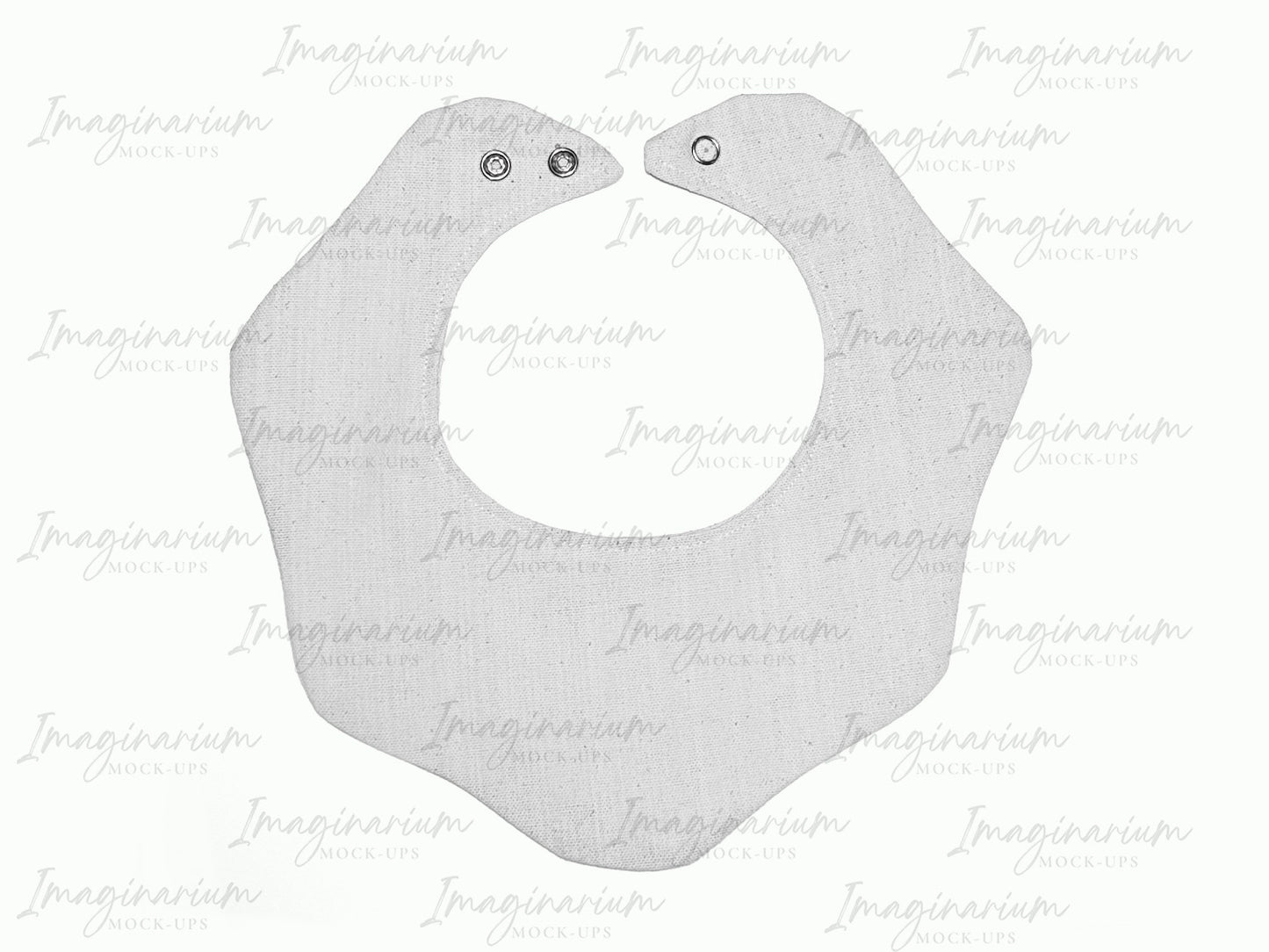 Scalloped Bib Mock Up, Realistic Baby Bib Mockup for Photoshop and Procreate