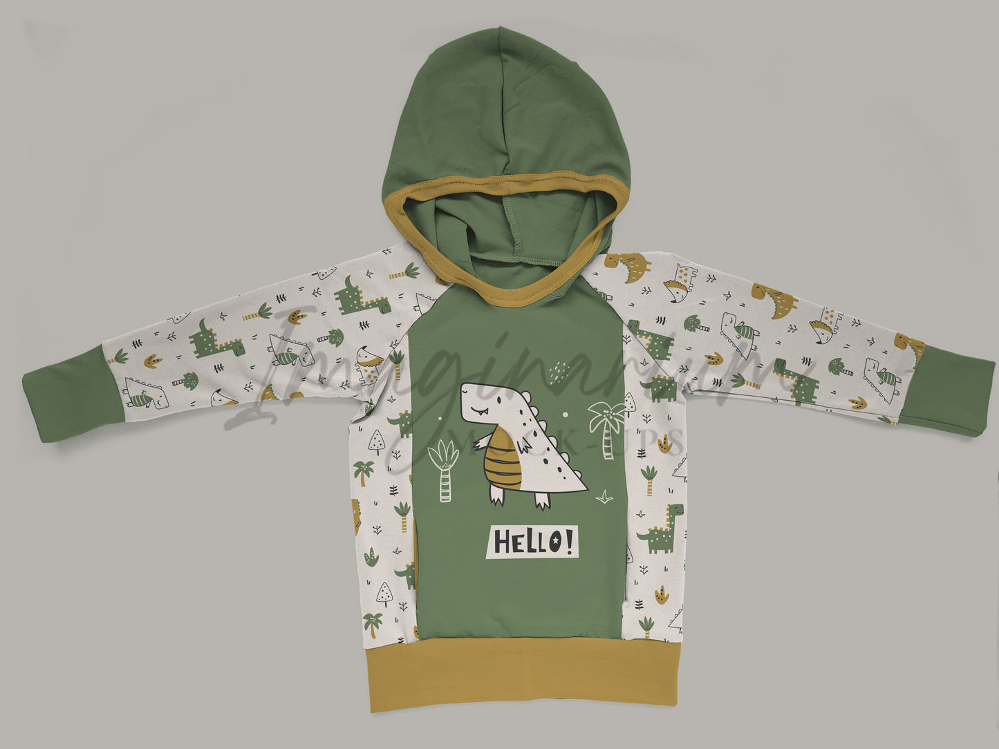 Seaside Hoodie Sweatshirt Mockup, Realistic Clothing Mock Up for Photoshop and Procreate